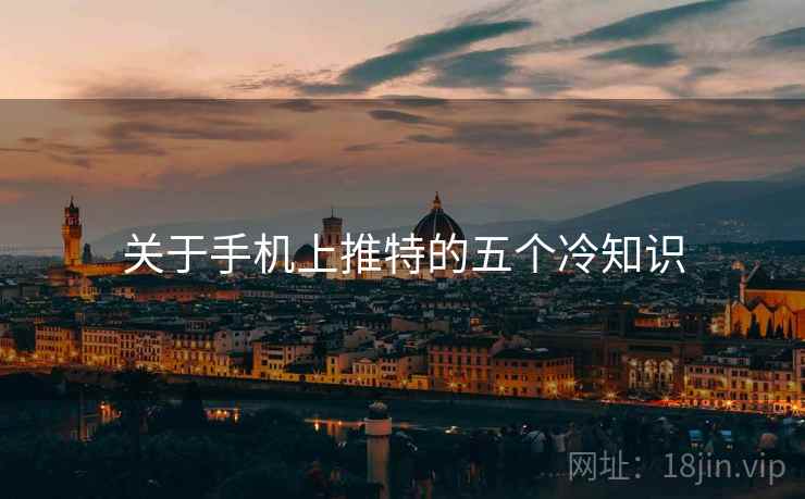 详细阅读:关于手机上推特的五个冷知识 关于手机上推特的五个冷知识